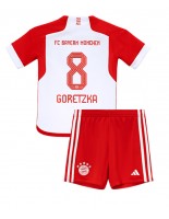 Bayern Munich Leon Goretzka #8 Kotipaita Lasten 2023-24 Lyhythihainen (+ shortsit)